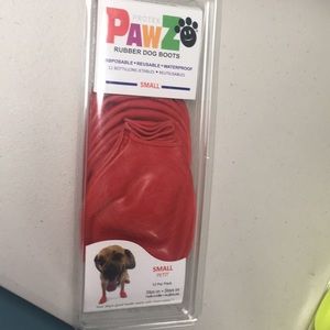 Paws rubber dog boots size small New